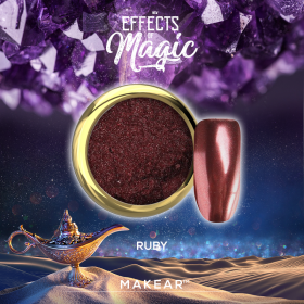Makear Precious Stone - Ruby (Poudre effet miroir chrome)