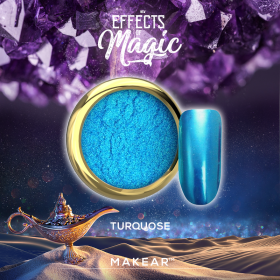 Makear Precious Stone - Turquoise (Poudre effet miroir chrome)