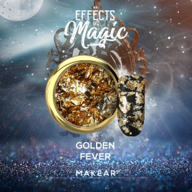 Makear Alu Flakes - Golden Fever (feuilles métalliques nail art)