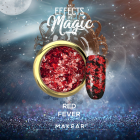Makear Alu Flakes - Red Fever (feuilles métalliques nail art)