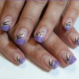 FLEXBRUSH - Vernis Liner Nail Art Argent Pailleté