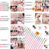 Kit de 15 Pinceaux Nail Art