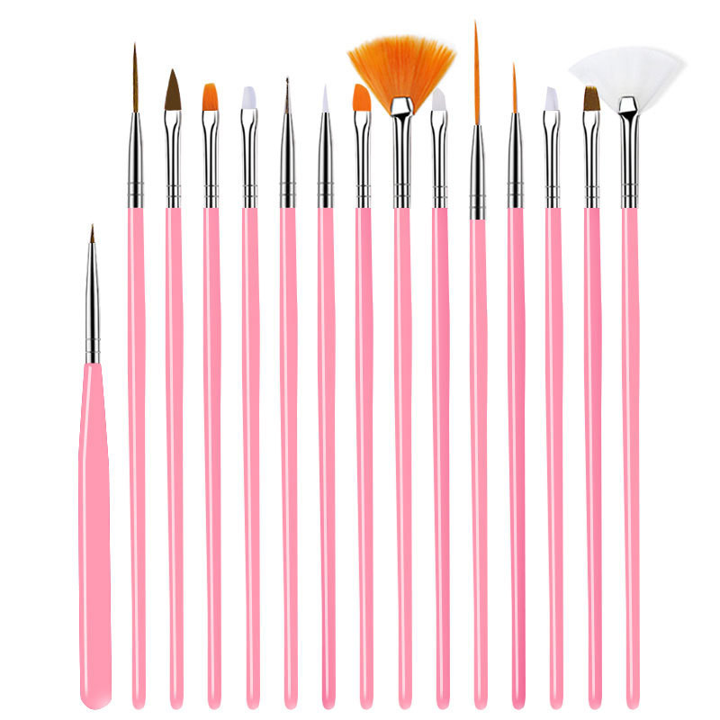 Kit de 15 Pinceaux Nail Art