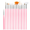 Kit de 15 Pinceaux Nail Art