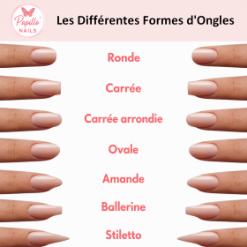 Les différentes formes d'ongles