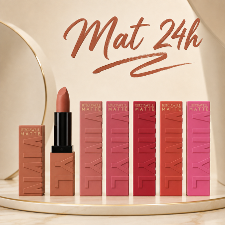 LETICIA WELL - Matte Vinyl 24H - Rouge à lèvres Mat Velours - Papillo'Nails