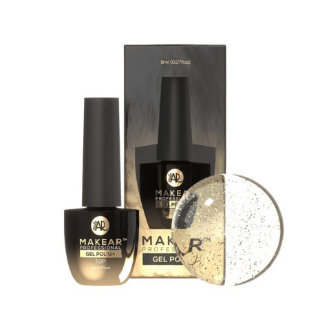 MAKEAR - Top No Wipe Gold (Pailleté) - Papillo'Nails