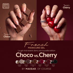 Gel French - Collection Choco Cherry
