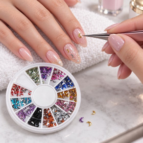 PAPILLO'NAILS - Carrousel de strass Croissant de Lune - Papillo'Nails