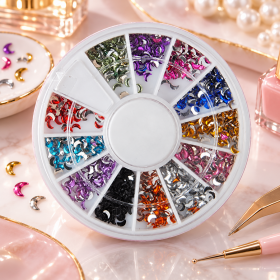 PAPILLO'NAILS - Carrousel de strass Croissant de Lune - Papillo'Nails