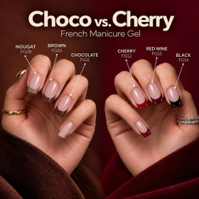 Gel French - Collection Choco Cherry
