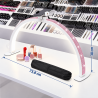 PAPILLO'NAILS - Lampe de table manucure demi-lune avec support Smatphone - Papillo'Nails