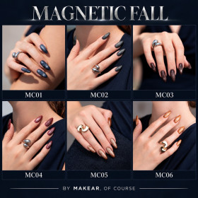 MAKEAR - Vernis Gel Couleur - Collection Magnetic Fall - Papillo'Nails