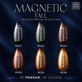 MAKEAR - Vernis Gel Couleur - Collection Magnetic Fall - Papillo'Nails