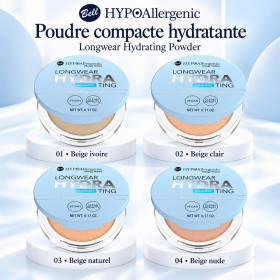 BELL COSMETICS - Bell Hypoallergenic - Poudre Compacte Hydratante (hypoallergénique & biosourcé) - Papillo'Nails