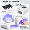 SUNUV - Lampe UV/LED Sans Fil (avec mode pouce) - Papillo'Nails