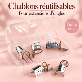 Chablons pour extensions d’ongles – Boite de 5