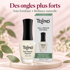 Nail Repair Natural - Soin fortifiant ongles, fini brillant naturel TRIND | Papillo'Nails