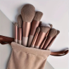 Lot de 13 pinceaux de maquillage avec pochette de rangement PAPILLO'NAILS | Papillo'Nails