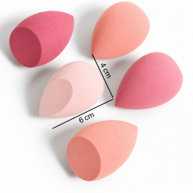 Lot de 3 Eponges Blender maquillage rose nude PAPILLO'NAILS | Papillo'Nails