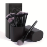 Lot de 18 pinceaux de maquillage avec étui de rangement noir MAANGE COSMETICS | Papillo'Nails