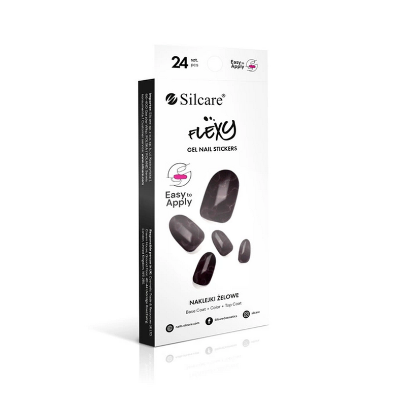 Silcare Flexy - Gel Nail Stickers Black