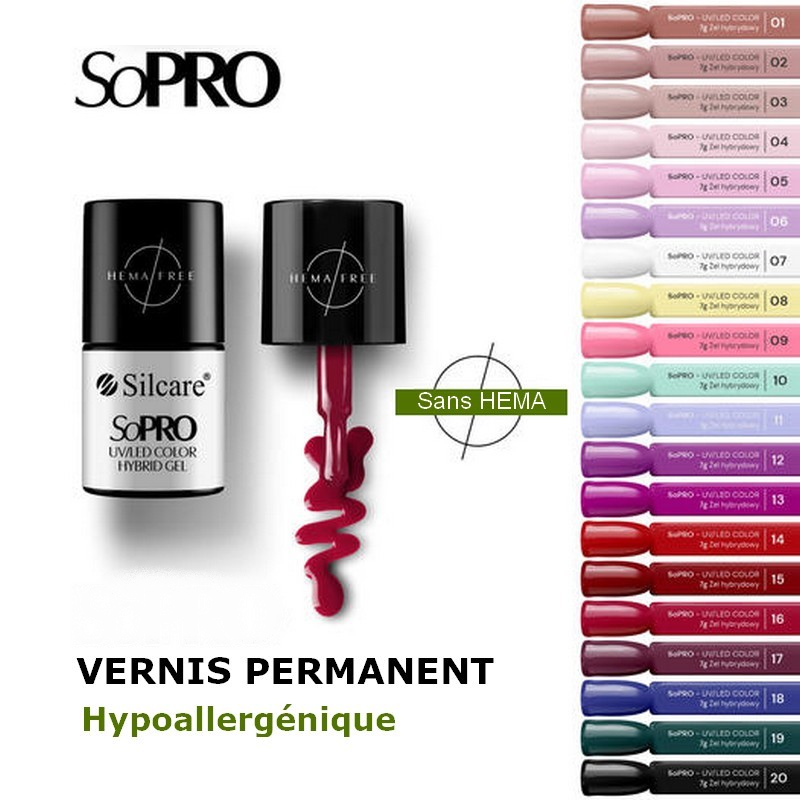 SILCARE - SoPRO Vernis Gel - Collection Classique - Papillo'Nails